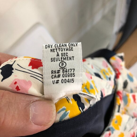 Diane Von Furstenberg Sophia Loren Women’s Navy Blue Dress Size 6 Silk Blend - Picture 15 of 15